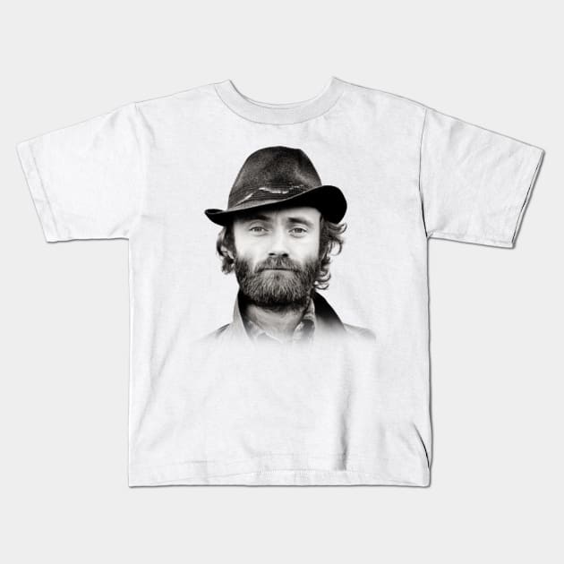 Phil Collins Black - Vintage Kids T-Shirt by tamisanita